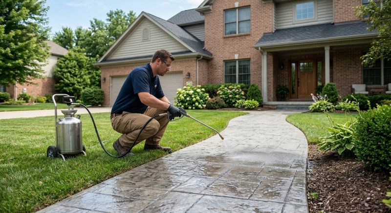 Concrete Walkway Sealing Service